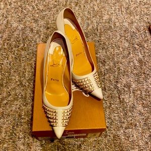 Christian Louboutin Bareta Studded Heels Size 37.5